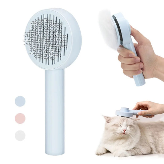 Cat Brush Pet Hair Removal Comb Self Cleaning Slicker Brush Pet Grooming Tool