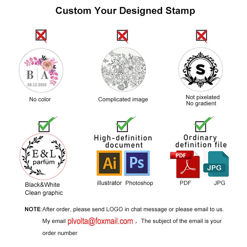 Embossing Seals Stamp, Customized with You LOGO or Design,