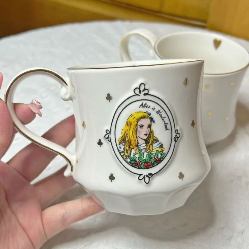 Luxury Ceramic Mug for Female, High-value Cute Coffee Cup