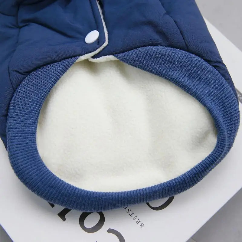 Thickened Pet Dog Coat with D-Ring Warm Pet Dog Clothes for Small Medium Dogs Puppy Coat Jacket