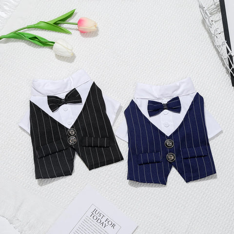 French Bulldog Pet Party Suit Tuxedo Weeding Formal Dog Clothes