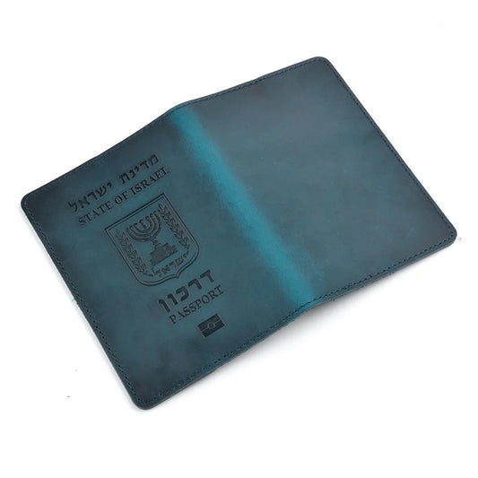 Genuine Leather Israeli Passport Cover