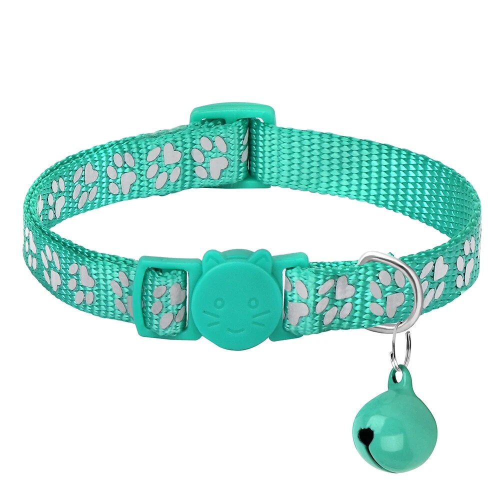 Adjustable Pet Cat Collar With Bell Accessories For Small Dogs Cats