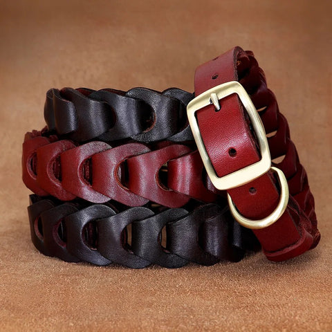 Genuine Leather Dog Accessories Collar For Medium Large Dogs