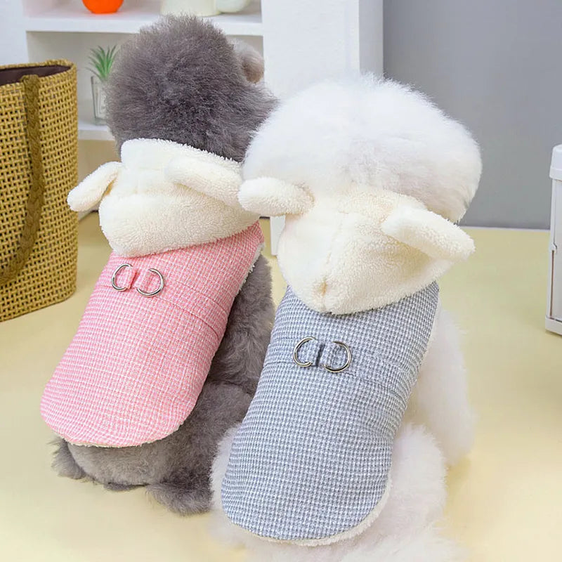 Winter Pet Dog Clothes Thicken Costumes Dog Coat Hooded Jacket