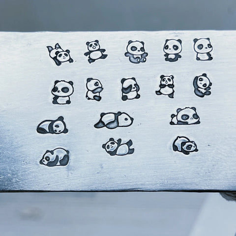 Panda Animal Pattern Metal Stamps