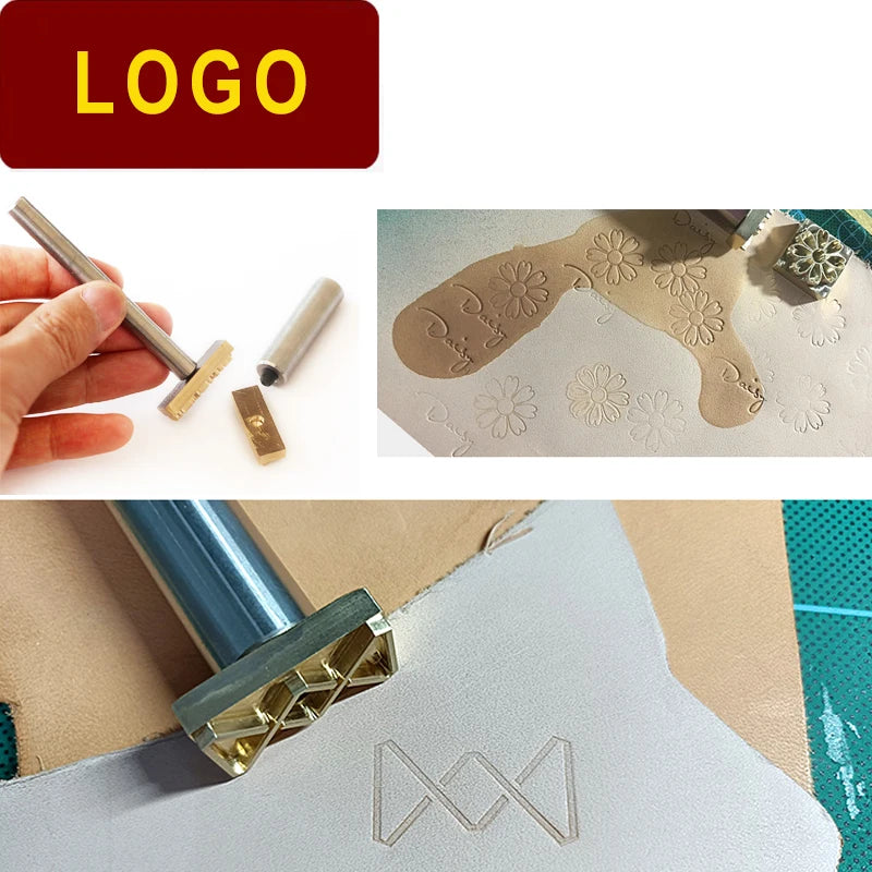 Custom Leather Stamp Brass Mold, Personalized Logo