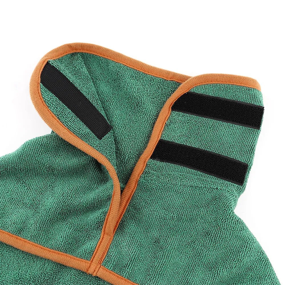 Soft Dog Bathrobe Towel Clothes Pet Puppy Drying Coat Beach Towel Grooming Bath Robe Clothing