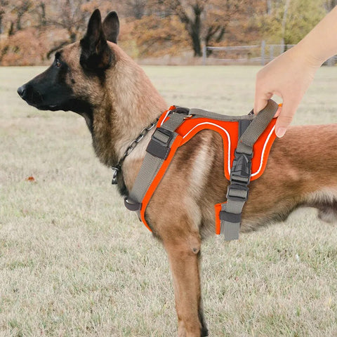 Dog Harness Vest Mesh Nylon Pet Vest No Pull Reflective Harness
