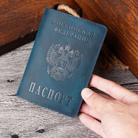 Vintage Russian Passport Holder Document Holder