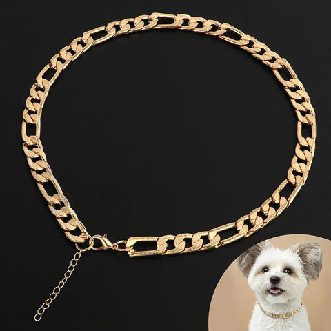 Pet Dog Chain Choke Collar Necklace Dog Training Collars Puppy Cat Metal Slip Collars