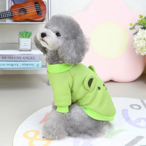 Cute Bear Pet Clothes for Small Medium Dogs Cats Jacket Warm Puppy Vest