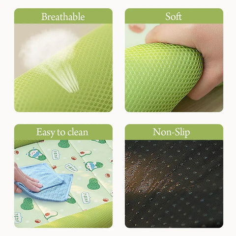 Cool Summer Dog Bed Mat Super Cool Ice Pad Mat For Dogs Cats Blanket Sofa Breathable Ice Silk Pad