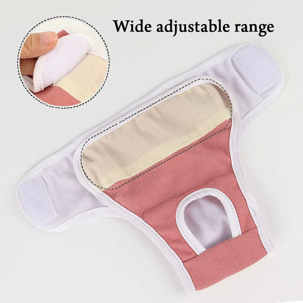 Soft Dog Physiological Pants Breathable Dogs Underwear Diapers Washable Female Pets Diaper
