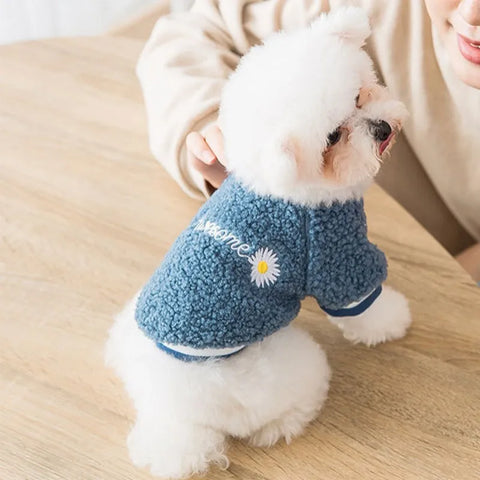 Fleece Dog Clothes Winter Dog Coats for Small Dogs Dog Warm Pet Hoodies