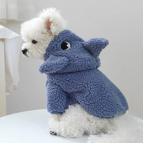 Dog Clothes Cute Shark Shape Pet Puppy Coat Chihuahua Pet Dog Clothing