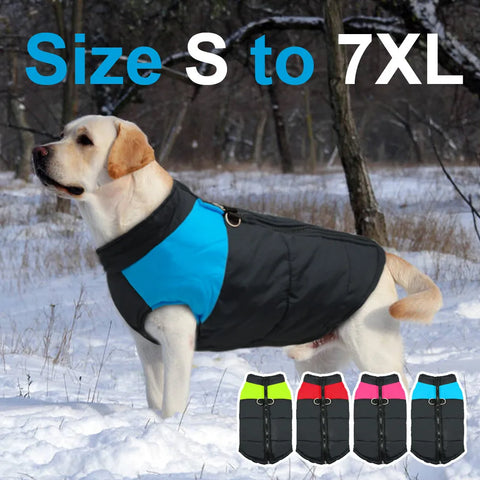 Waterproof Pet Dog Puppy Vest Winter Warm Dog Clothes For Small Large Dogs