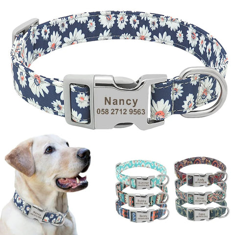 Custom Dog Collar Personalized Pet Dog ID Name Tag Accessories Collars