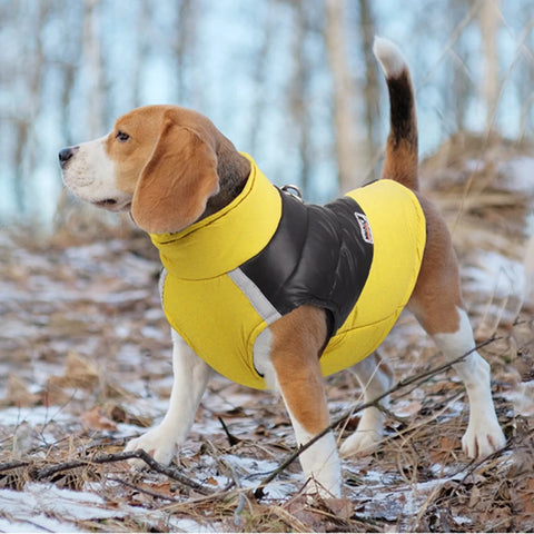 New Winter Pet Clothing Waterproof Reflective Puppy Clothes Outdoor Sports Warmth Thickened Vest