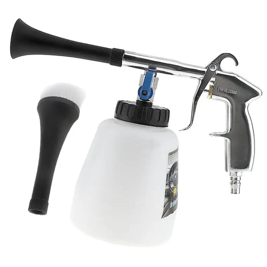 1 Litre Spray Gun Hand-held Pneumatic Cleaning Washing Gun with Foam Pot and Soft Brush Head