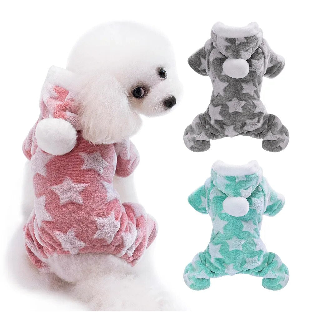 Soft Dog Clothes Fleece Puppy Chihuahua Clothing Winter Cat Coat Jumpsuit Dog Costume