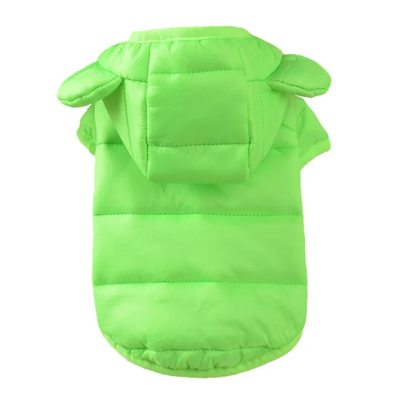 Winter Warm Dog Coat for Small Dogs Windproof Puppy Clothes Padded Clothing