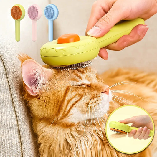 Cat Brush Dog Comb Pet Hair Remover Brush Self Cleaning Slicker Brush For Cats Dogs