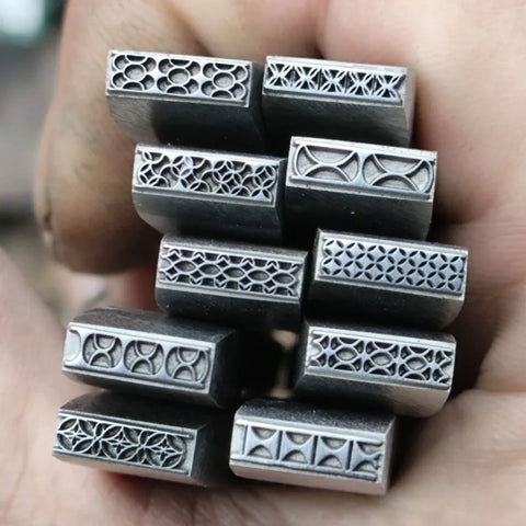 3x9mm Edge Pattern Jewelry Stamping Tool Bracelet Logo Making Tool Metal Stamp