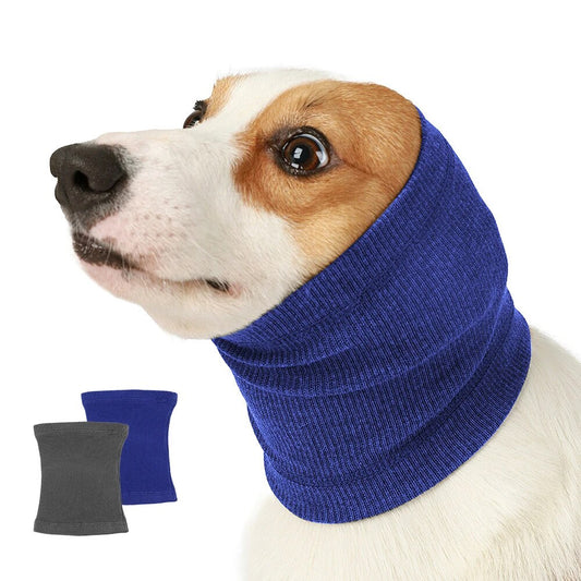 Soft Pet Dog Calming Earmuffs Comfortable Pet Grooming Turban Noise-proof Earmuffs Scarf Keep Warm