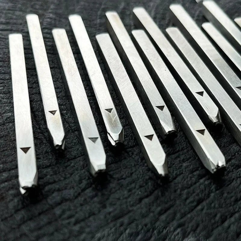 6pcs 3mm Cat Series Metal Stamping Kit Jewelry Stamp Tool High Speed Steel Punch Leather Silver Pressing Embossing Punching