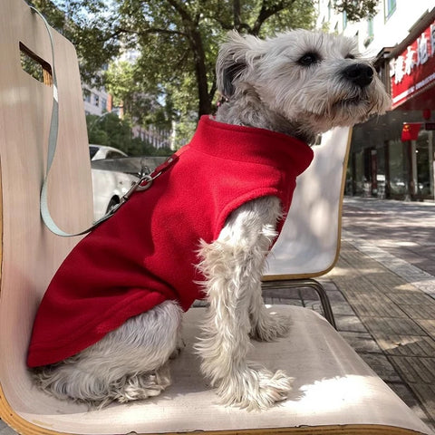 Autumn Winter Pet Dogs Clothes Outdoor Fleece Dog Warm Vest Jacket
