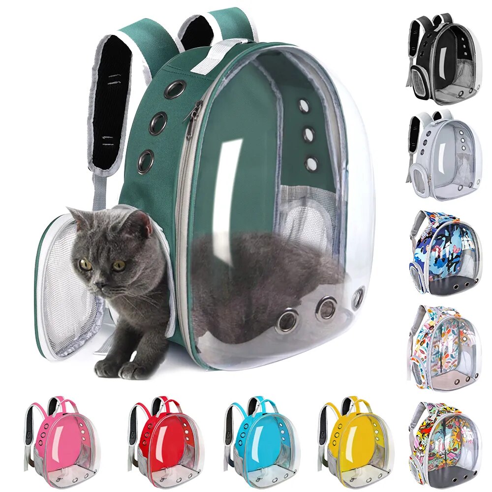 Breathable Cat Carrier Bag Outdoor Astronaut Pet Cat Backpack Portable Travel Shoulder Bag