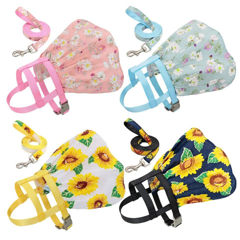 Fashion Cute Dog Cat Harness And Leash Set Adjustable Pet Puppy Harness